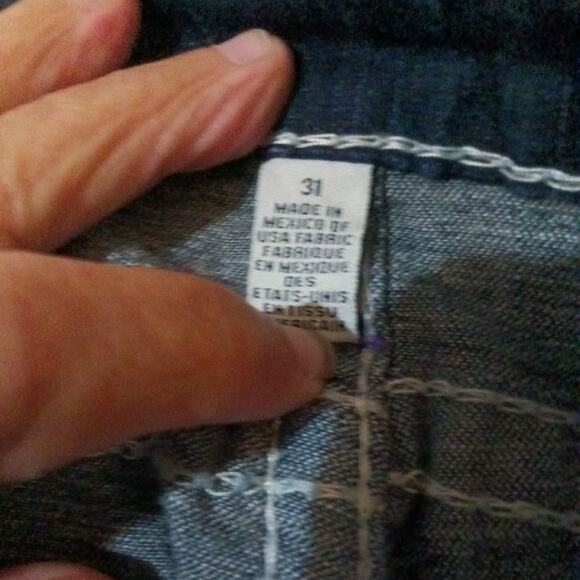 True Religion Women's Nat big T jeans skinny with flaps Blue, Size 31 - Picture 4 of 13